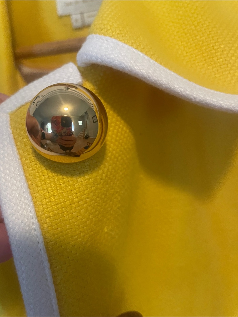 kate spade Yellow Blazer with White Trim - Picture 4 of 5